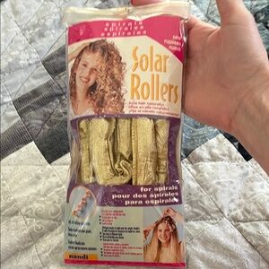Solar Rollers Gold Spiral Hair Rollers (8)